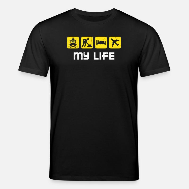 Job Arbeit Statement Arbeiter Angestellter - Stanley/Stella Unisex Bio-T-Shirt CREATOR  - Schwarz