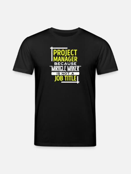 Projektmanager Statement Job Manager Karriere - Stanley/Stella Unisex Bio-T-Shirt CREATOR - Schwarz