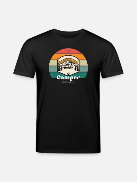 Camper since begining - Stanley/Stella Unisex Bio-T-Shirt CREATOR - Schwarz