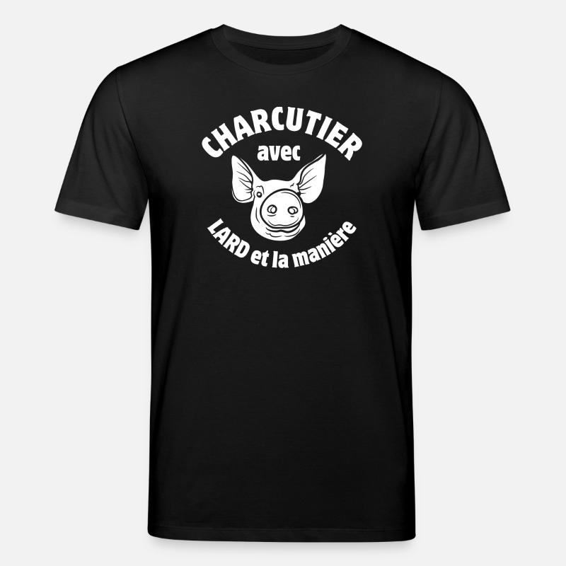 cochon, charcutier, jambon - T-shirt bio CREATOR Stanley/Stella Unisexe - noir