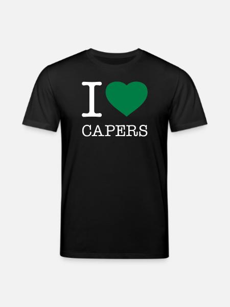 I LOVE CAPERS Kapern - Stanley/Stella CREATOR Unisex Organic T-Shirt - black