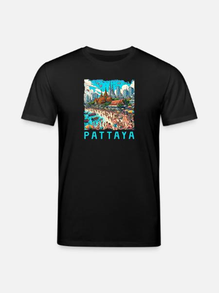 Pattaya Thailand beach design - Stanley/Stella CREATOR Unisex Organic T-Shirt - black