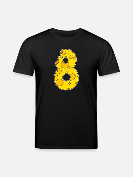Number 8 Eight - Stanley/Stella CREATOR Unisex Organic T-Shirt - black