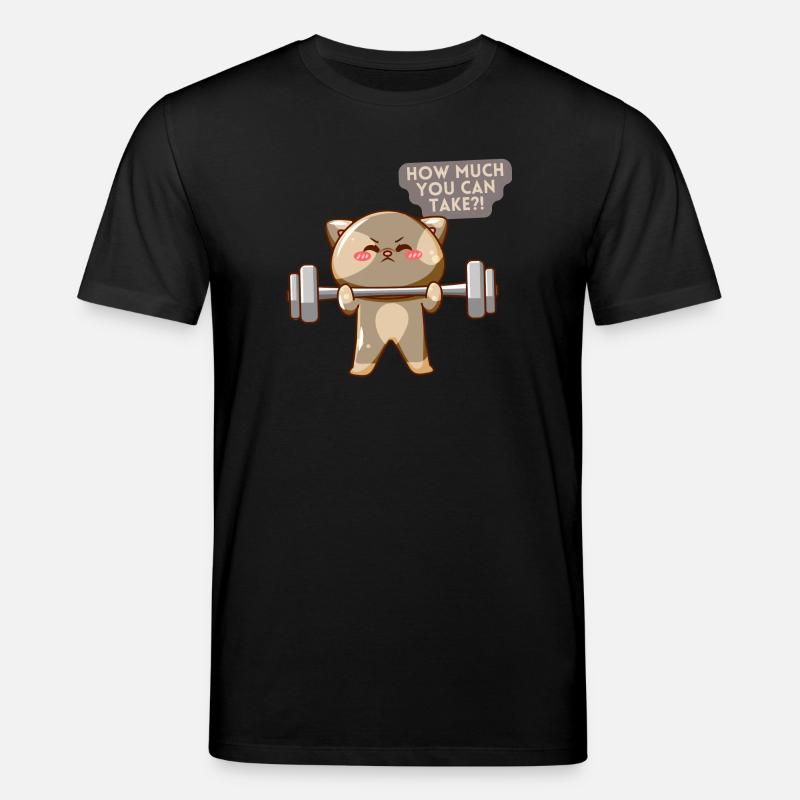 Cat Brave Trainingsmotivation - Stanley/Stella Unisex Bio-T-Shirt CREATOR  - Schwarz