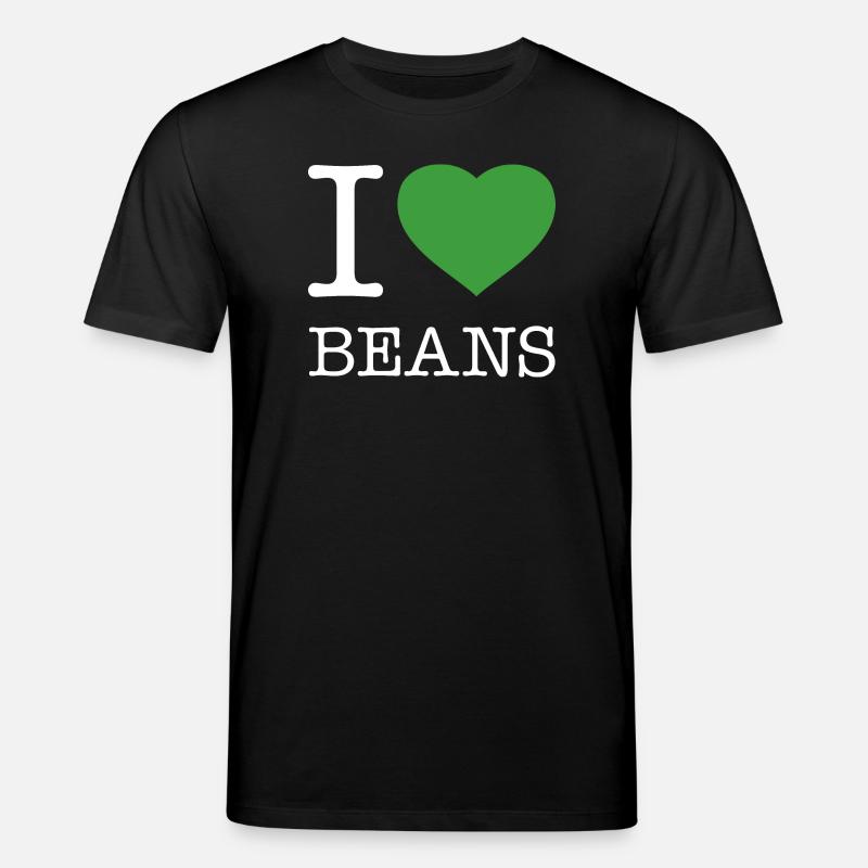 I LOVE BEANS Bohnen - Stanley/Stella Unisex Bio-T-Shirt CREATOR  - Schwarz