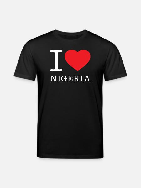 I LOVE NIGERIA - Stanley/Stella CREATOR Unisex Organic T-Shirt - black