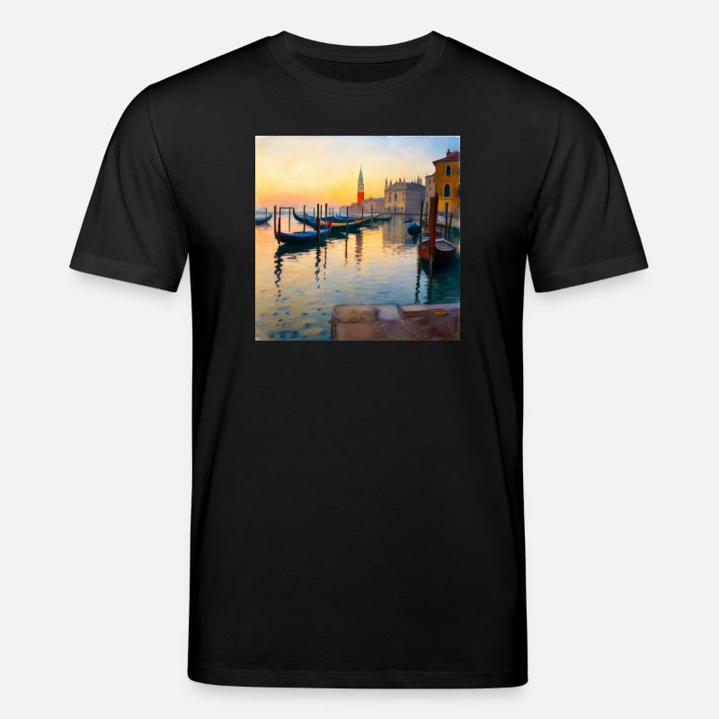 Venedig - Stanley/Stella Unisex Bio-T-Shirt CREATOR  - Schwarz