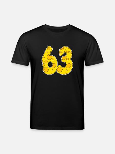 63 years of Lustig Käse - Stanley/Stella CREATOR Unisex Organic T-Shirt - black