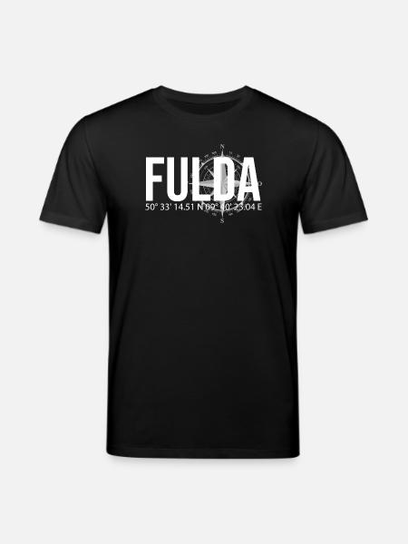 Koordinaten Fulda - Stanley/Stella Unisex Bio-T-Shirt CREATOR  - Schwarz