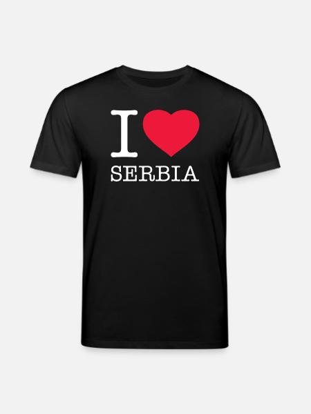 J’AIME LA SERBIE Serbien - T-shirt bio CREATOR Stanley/Stella Unisexe - noir