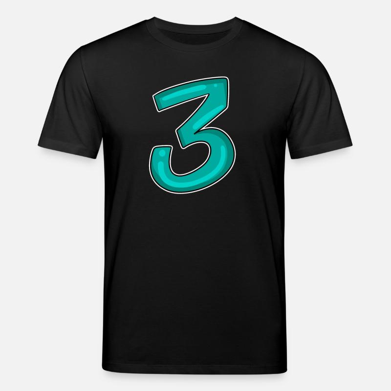 3 - Three - Third - Stanley/Stella CREATOR Unisex Organic T-Shirt - black
