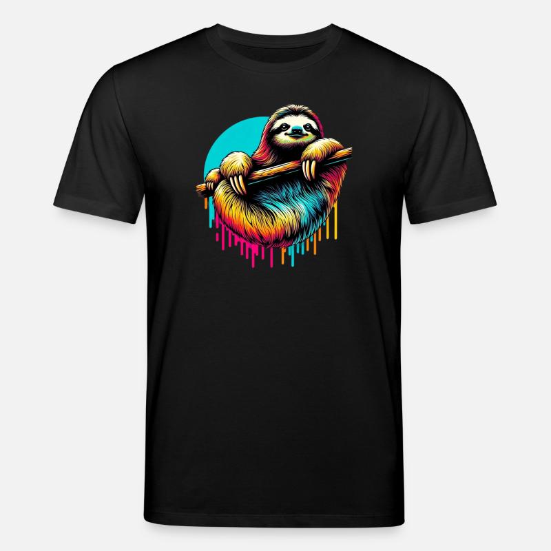 Faultier - Stanley/Stella Unisex Bio-T-Shirt CREATOR - Schwarz