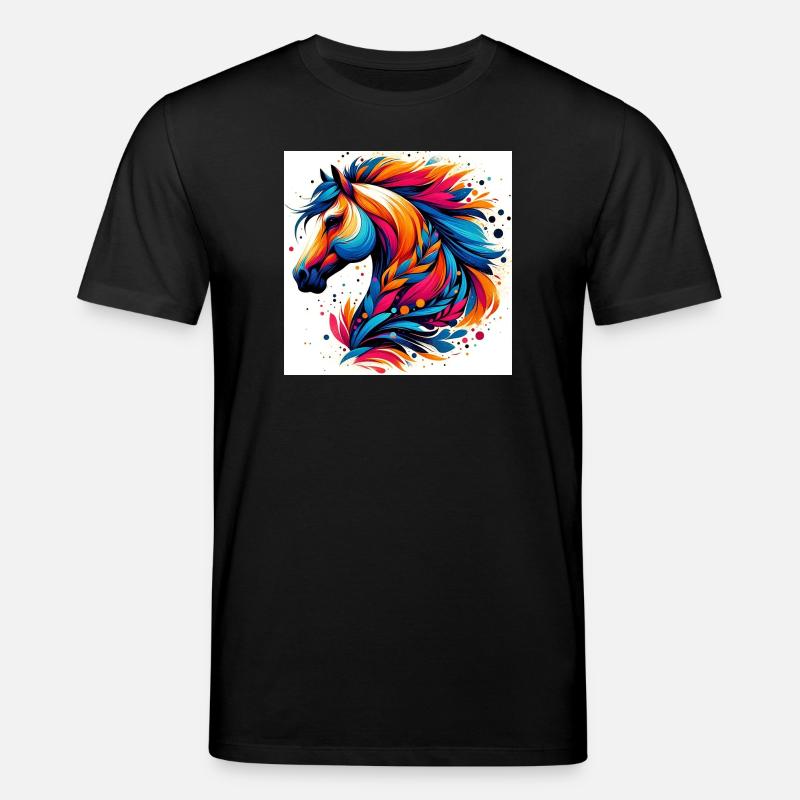 Pferd - Stanley/Stella Unisex Bio-T-Shirt CREATOR - Schwarz