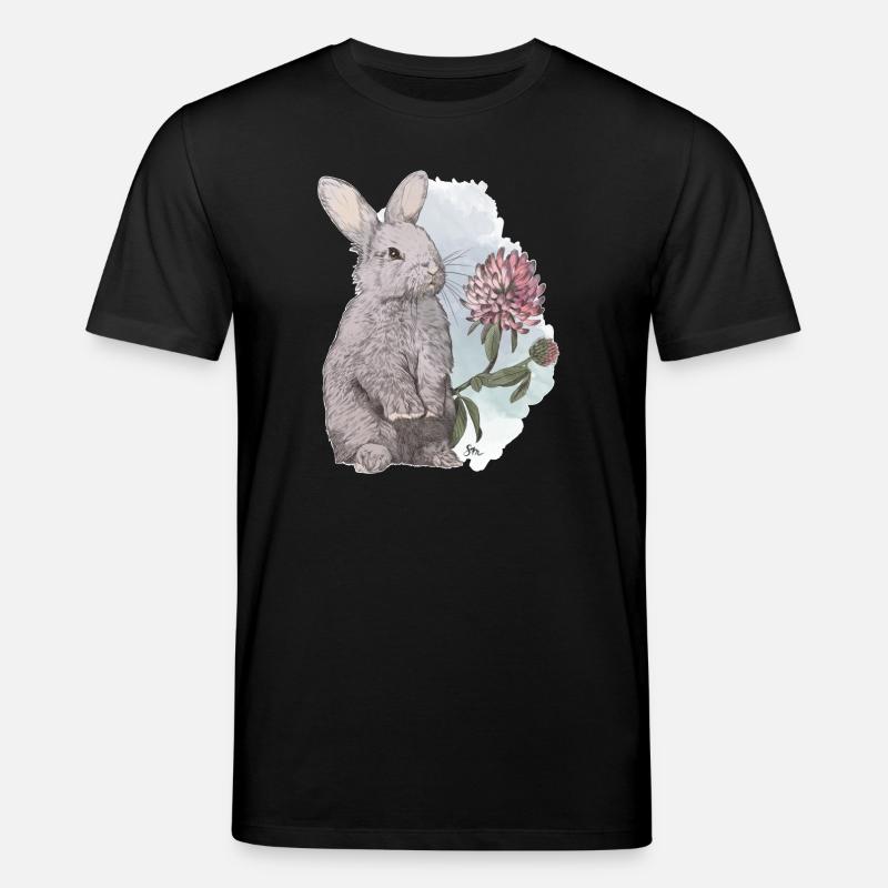 Veganuary 2024 Rabbit - Stanley/Stella CREATOR Unisex Organic T-Shirt - black