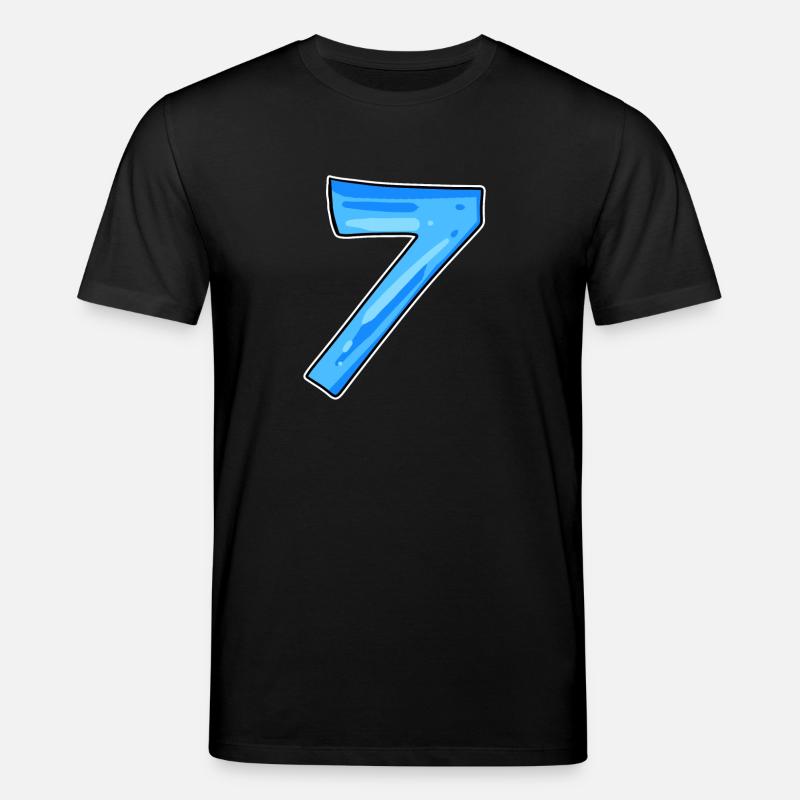 7 Number - Stanley/Stella CREATOR Unisex Organic T-Shirt - black