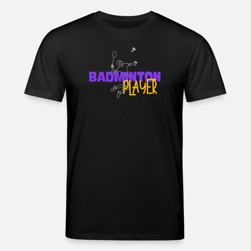 Badmintonspieler - Stanley/Stella Unisex Bio-T-Shirt CREATOR  - Schwarz