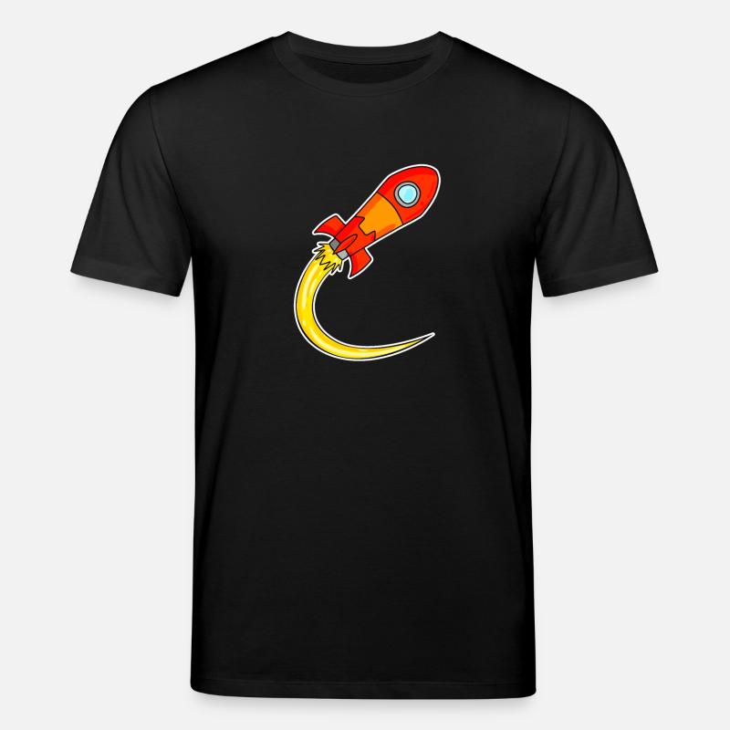 Rocket Motif - Stanley/Stella CREATOR Unisex Organic T-Shirt - black