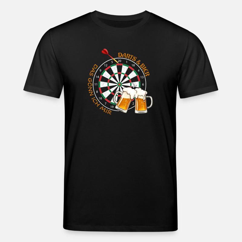 Darts & Bier - Das gönn ich mir - Stanley/Stella Unisex Bio-T-Shirt CREATOR  - Schwarz