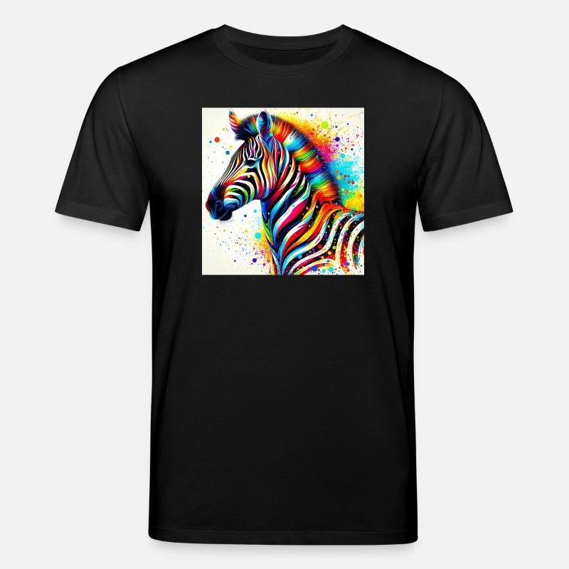 Zebra - Stanley/Stella Unisex Bio-T-Shirt CREATOR  - Schwarz