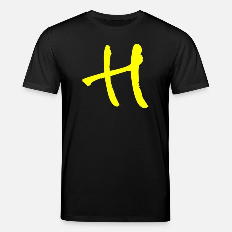 Buchstabe H - Stanley/Stella Unisex Bio-T-Shirt CREATOR  - Schwarz