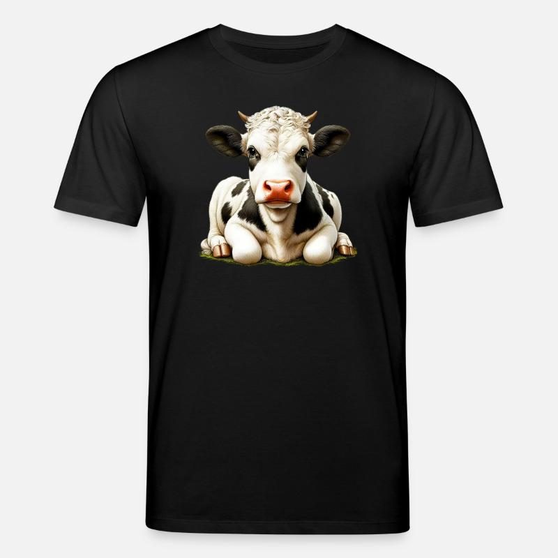 Kuh - Stanley/Stella Unisex Bio-T-Shirt CREATOR  - Schwarz