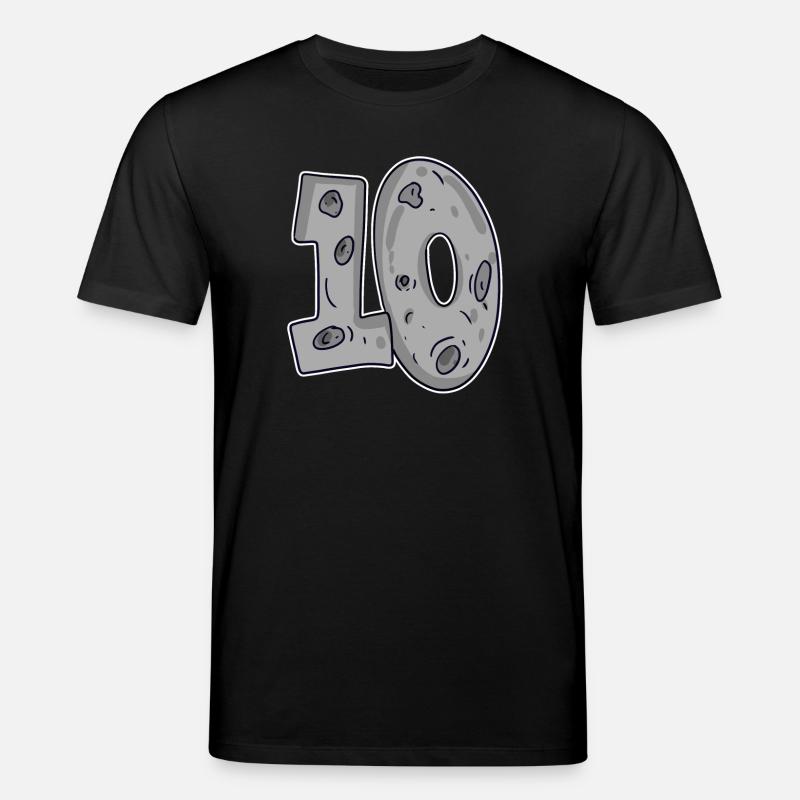 Lune Dix 10 Numéro Numéro - T-shirt bio CREATOR Stanley/Stella Unisexe - noir