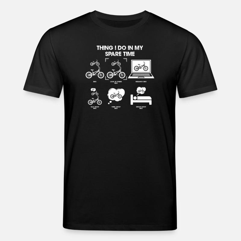 Fahrrad Freizeit Skizze - Stanley/Stella Unisex Bio-T-Shirt CREATOR - Schwarz