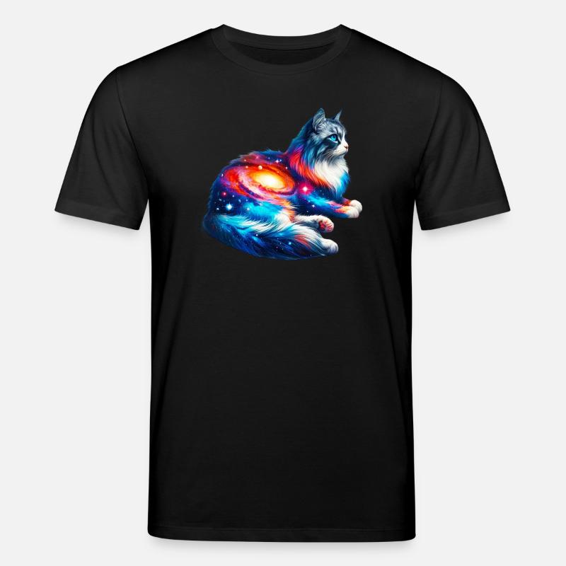 Katze - Stanley/Stella Unisex Bio-T-Shirt CREATOR  - Schwarz