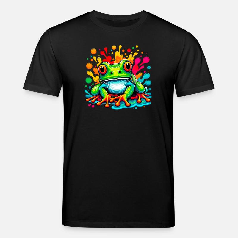 Frosch - Stanley/Stella Unisex Bio-T-Shirt CREATOR  - Schwarz