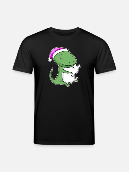 Lizard Tired Sleeping Sleeping Girl - Stanley/Stella CREATOR Unisex Organic T-Shirt - black