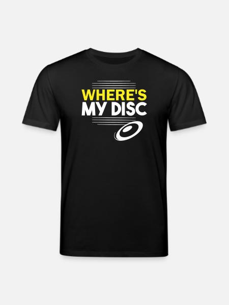 Where's my disc? - Stanley/Stella CREATOR Unisex Organic T-Shirt - black
