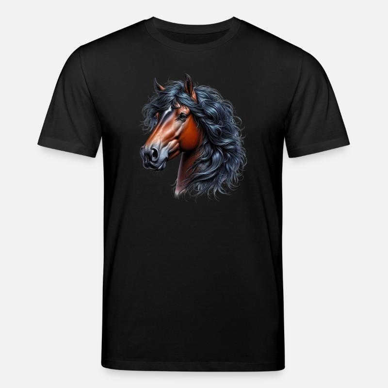 Pferd - Stanley/Stella Unisex Bio-T-Shirt CREATOR - Schwarz