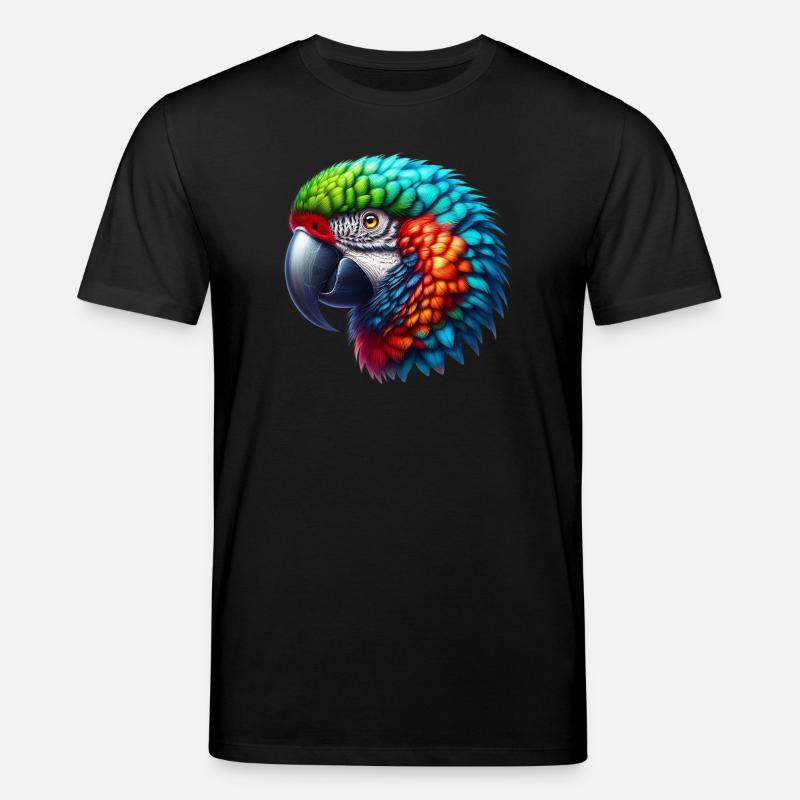 Papagei - Stanley/Stella Unisex Bio-T-Shirt CREATOR  - Schwarz