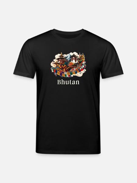 Bhutan dragon Thimphu Himalaya - Stanley/Stella CREATOR Unisex Organic T-Shirt - black