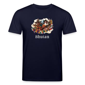 Dragon du Bhoutan Thimphu Himalaya - T-shirt bio CREATOR Stanley/Stella Unisexe - marine - Devant