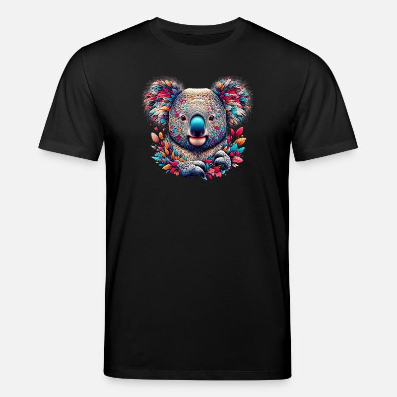 Koala - Stanley/Stella Unisex Bio-T-Shirt CREATOR  - Schwarz