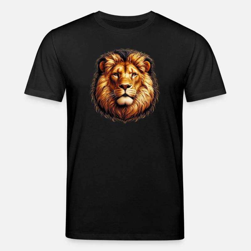 Löwe - Stanley/Stella Unisex Bio-T-Shirt CREATOR  - Schwarz