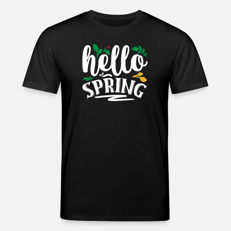 Hallo Frühling - Stanley/Stella Unisex Bio-T-Shirt CREATOR  - Schwarz