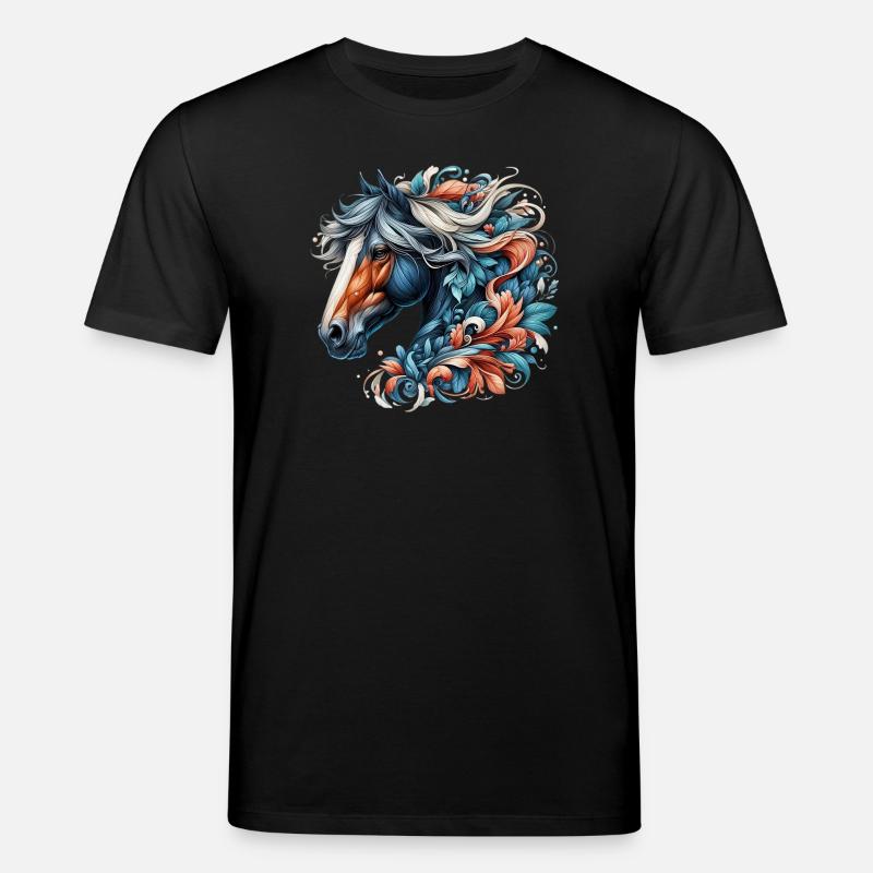 Pferd - Stanley/Stella Unisex Bio-T-Shirt CREATOR  - Schwarz