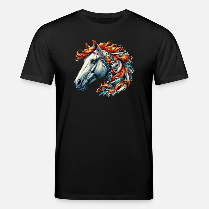Pferd - Stanley/Stella Unisex Bio-T-Shirt CREATOR - Schwarz