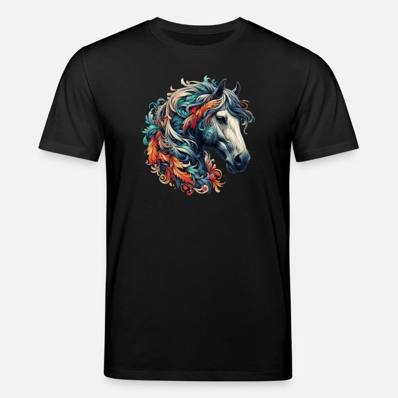 Pferd - Stanley/Stella Unisex Bio-T-Shirt CREATOR  - Schwarz
