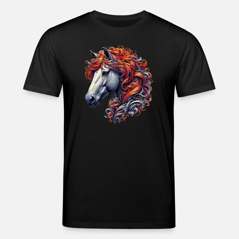 Pferd - Stanley/Stella Unisex Bio-T-Shirt CREATOR  - Schwarz