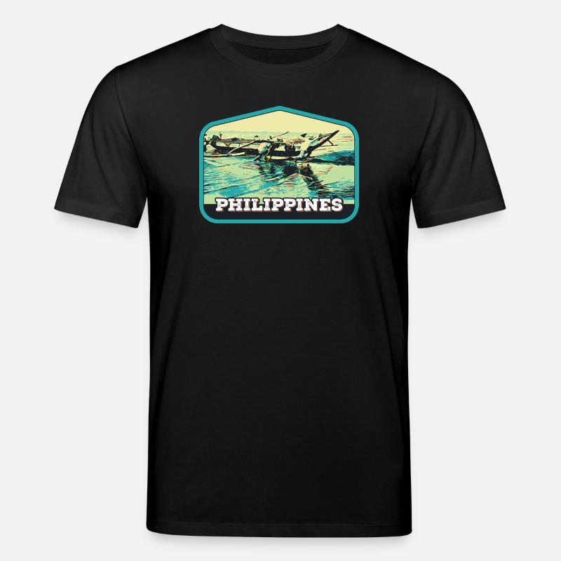 Authentisches Angeln auf den Philippinen - Stanley/Stella Unisex Bio-T-Shirt CREATOR  - Schwarz