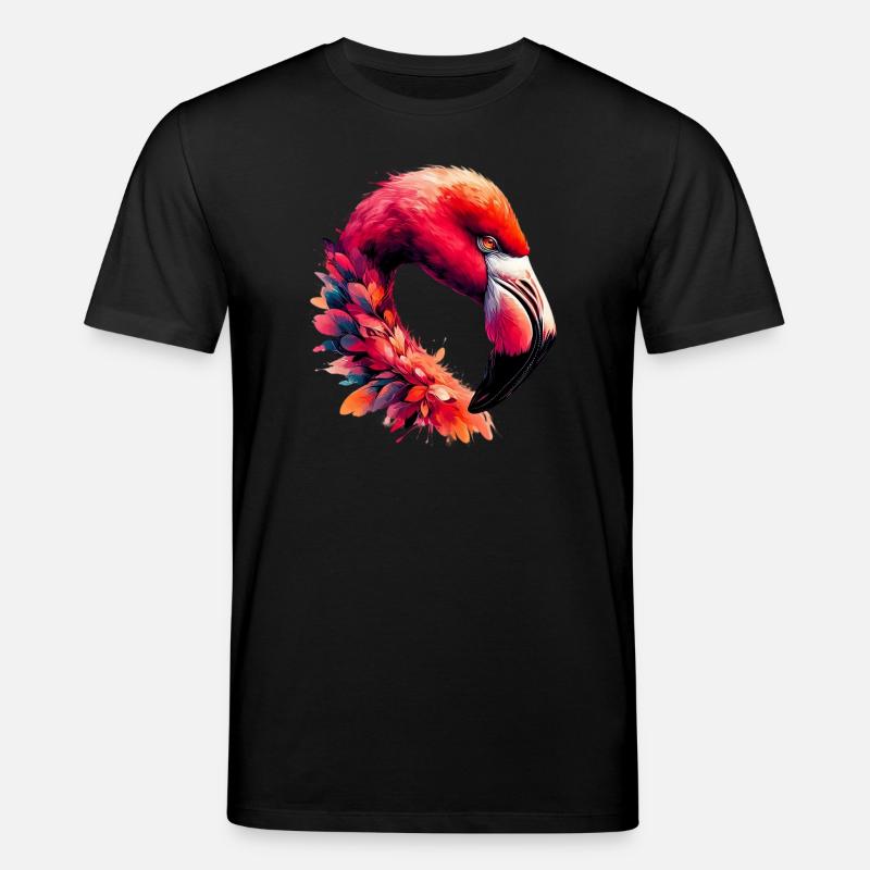 Flamingo - Stanley/Stella Unisex Bio-T-Shirt CREATOR  - Schwarz
