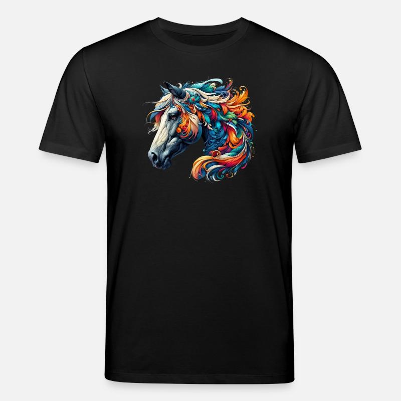 Pferd - Stanley/Stella Unisex Bio-T-Shirt CREATOR  - Schwarz