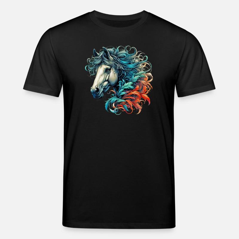 Pferd - Stanley/Stella Unisex Bio-T-Shirt CREATOR  - Schwarz