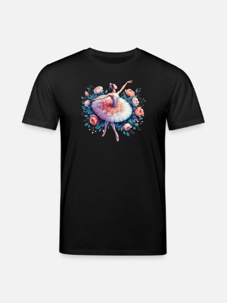 Ballet dancer with tutu - Stanley/Stella CREATOR Unisex Organic T-Shirt - black