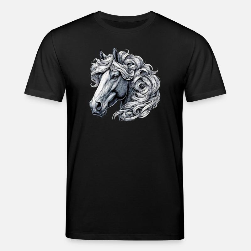 Pferd - Stanley/Stella Unisex Bio-T-Shirt CREATOR  - Schwarz