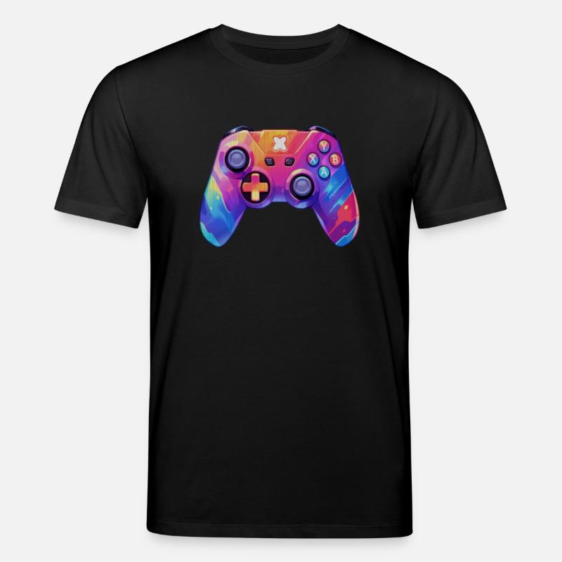 Pixel-Art-Videospiel-Controller - Stanley/Stella Unisex Bio-T-Shirt CREATOR  - Schwarz