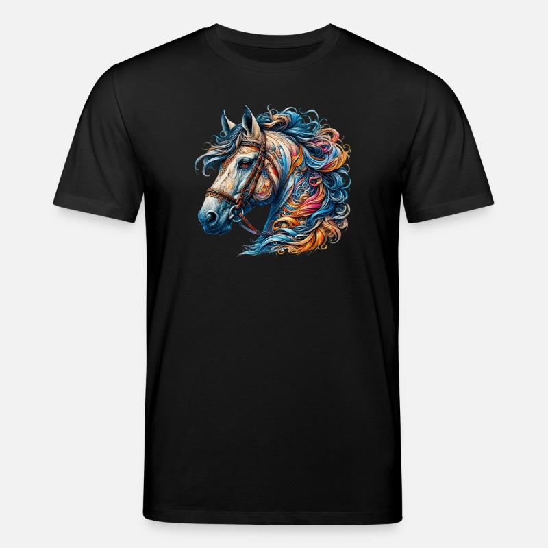Pferd - Stanley/Stella Unisex Bio-T-Shirt CREATOR  - Schwarz